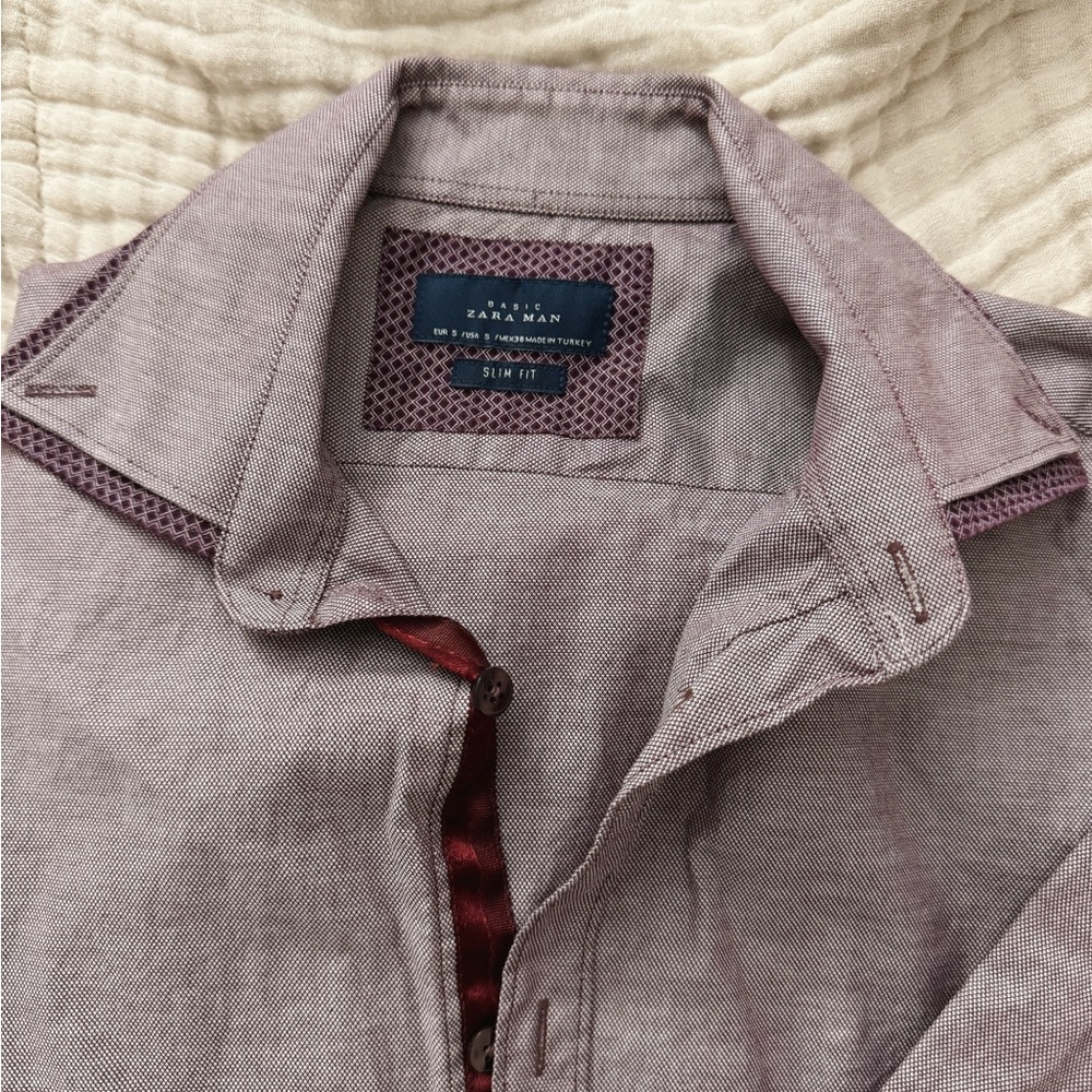 Men’s S Zara Man Slim Fit button down